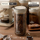 Pote Hermético de Vidro para Café — Frescor e Aroma Preservados